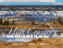 Tablet Screenshot of highcountrymercantile.com